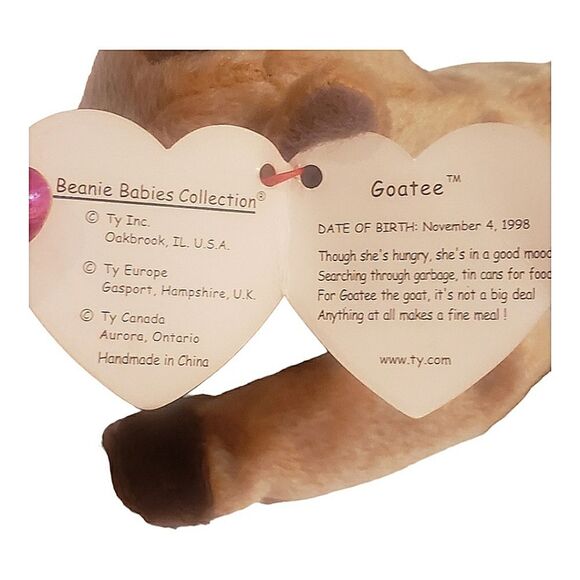 Vintage Beanie Babies Collection "Goatee" the goat - Picture 5 of 6